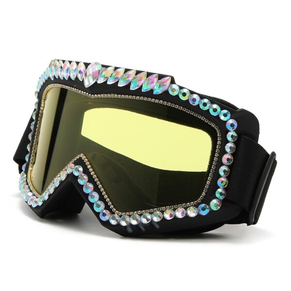 Luxury Rhinestone Snow Goggles - Image 9