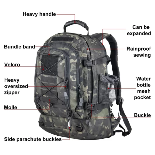 60L Military Tactical Backpack - Image 3