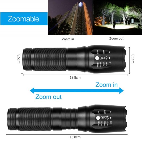 Most Bright LED T6/L2/V6 Flashlight - Image 2