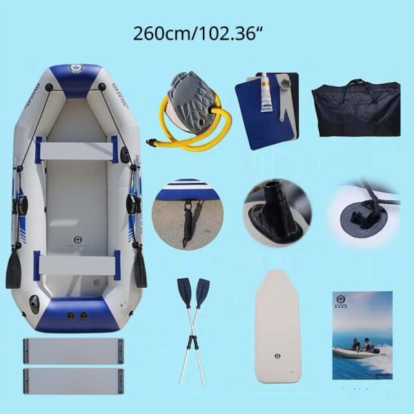 4 People PVC Inflatable Boat - Image 3