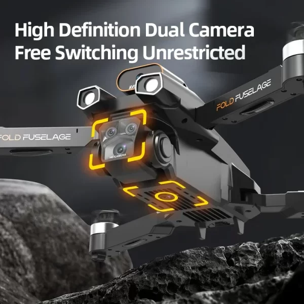 New M8S Obstacle Avoidance Drone Professional Dual Camera 8K High Definition Aerial Photography Remote Toy Control Mini Aircraft - Image 5