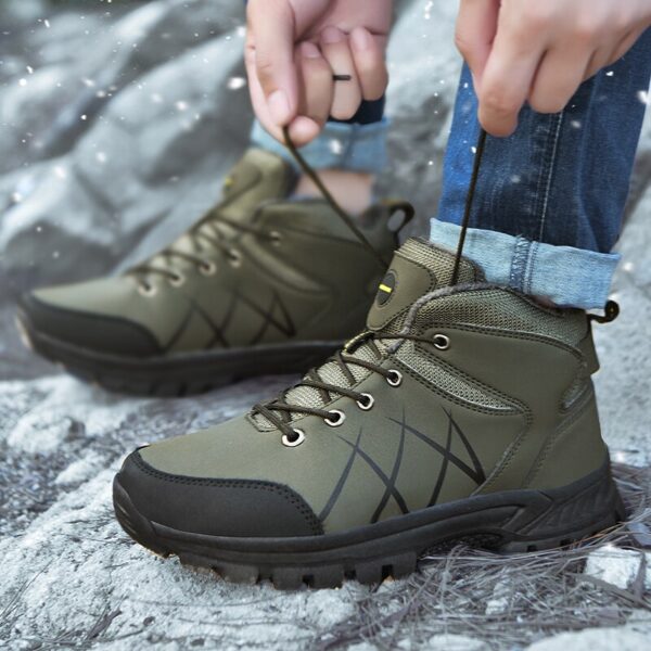 Waterproof Leather Hiking Boots - Image 5