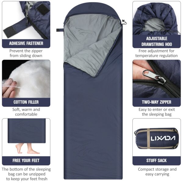 Lightweight Sleeping Bag with Stuff Sack - Image 3