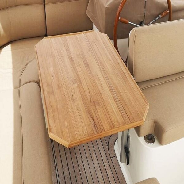 Boat Teak Table Top Rectangular without Caulk-lines - Image 2